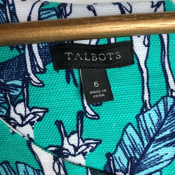 Talbots- NWT Giraffe Print Shift Dress - Size 6 - Picture 4 of 8